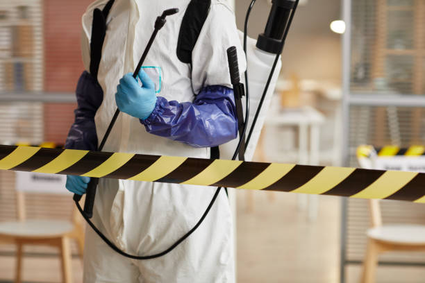 Professional Biohazard Cleanup technician working in Morton, WA